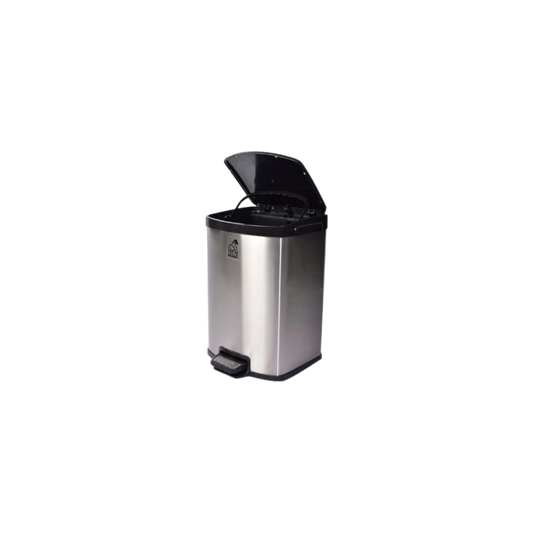 BOTE PEDAL CUADRADO DE ACERO INOXIDABLE 12 LITROS AO5-A2-12LB