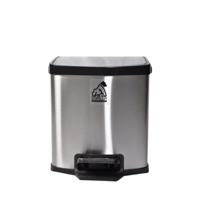 BOTE PEDAL CUADRADO DE ACERO INOXIDABLE 5 LITROS AO5-A2-5LB