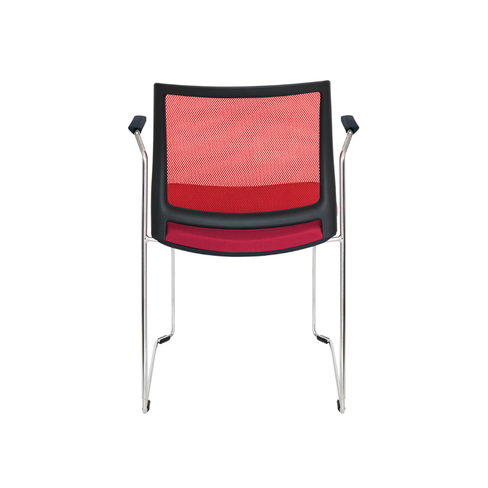 SILLA VISITANTE INTERIOR OFFIHO ALPHA CON BRAZOS OHV-105