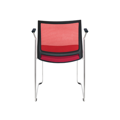 SILLA VISITANTE INTERIOR OFFIHO ALPHA CON BRAZOS OHV-105