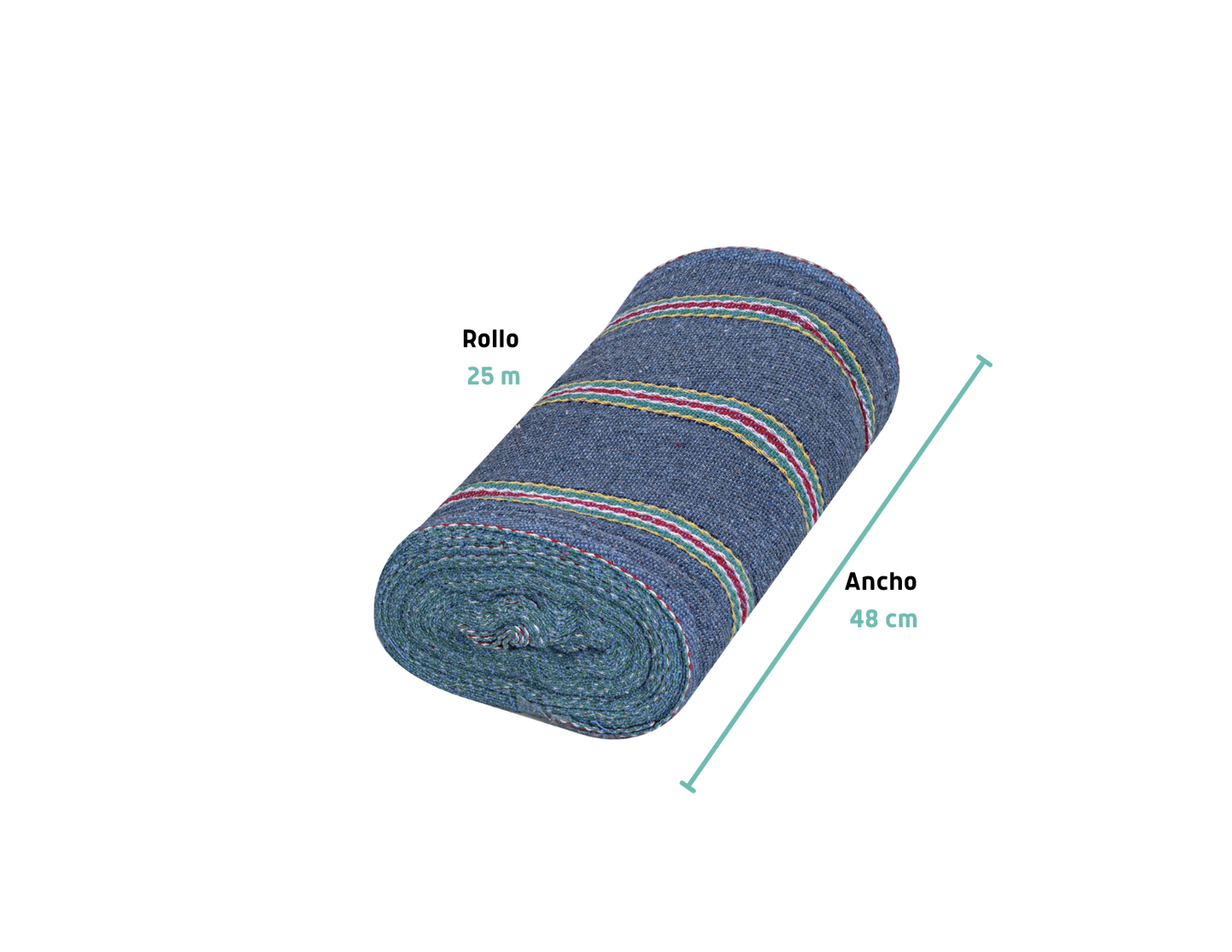 JERGA EN ROLLO SARGA LIGERA, 25 M X 48 CM, KLINTEK MODELO: 57100 57101 CLAVE: JER-25RL JER-25AL
