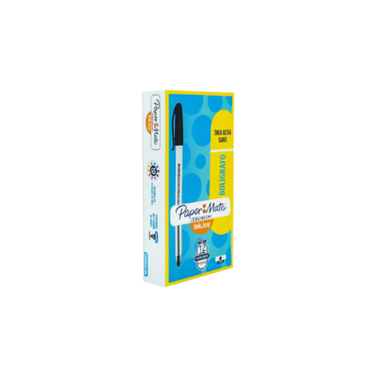 BOLÍGRAFO NEGRO PAPER MATE 1 MM CAJA CON 12 PIEZAS LA3533