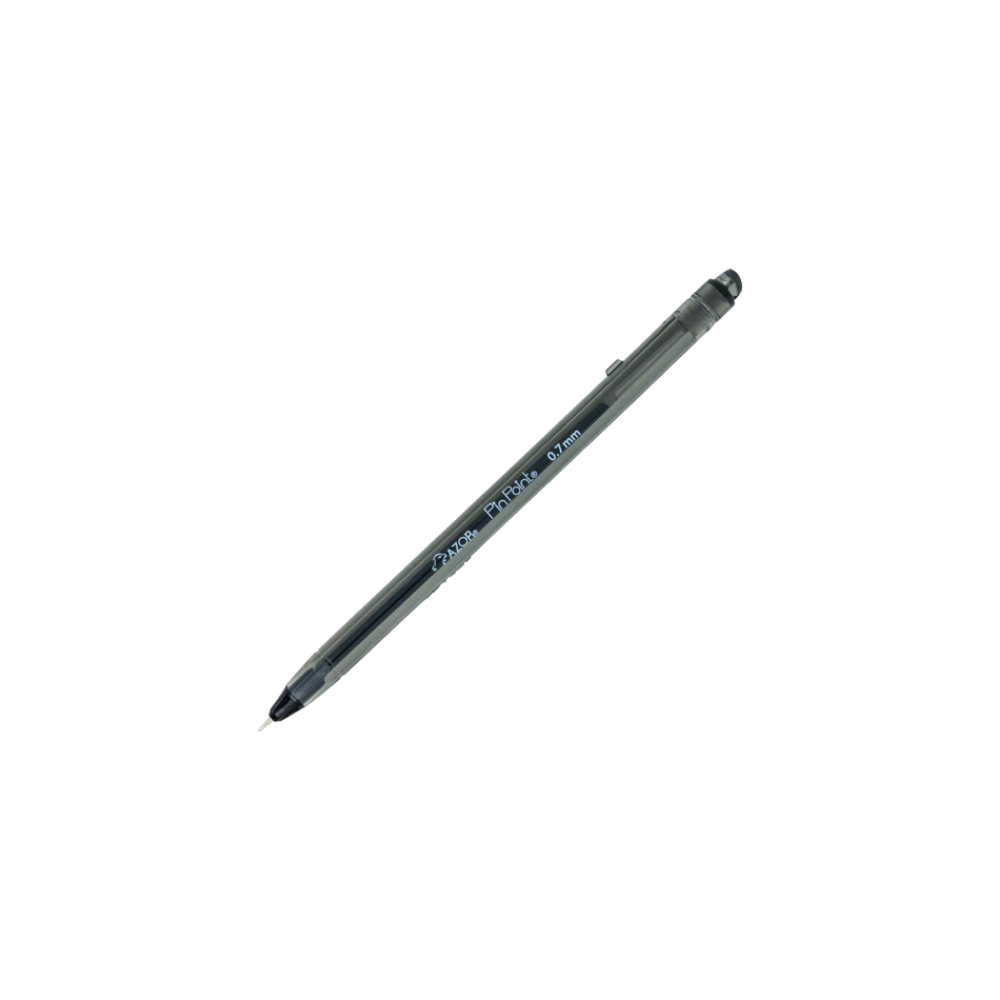 BOLÍGRAFO AZOR PIN POINT COLOR NEGRO DE PUNTO FINO 0.7 MM 12 PZAS 301.6810NE