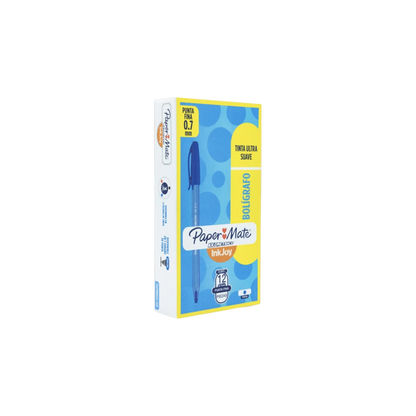 BOLÍGRAFO PAPER MATE COLOR AZUL DE PUNTO FINO CAJA CON 12 PIEZAS 1903861