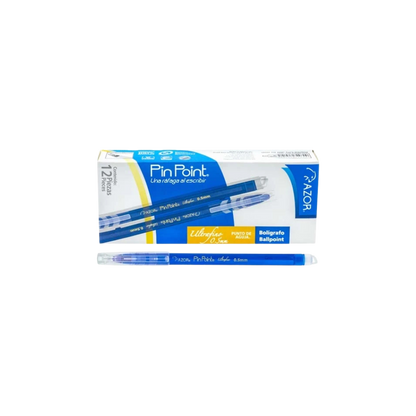 BOLÍGRAFO AZUL PUNTO ULTRAFINO PIN POINT COLOR AZUL CAJA CON 12 PIEZAS 301.6840AZ