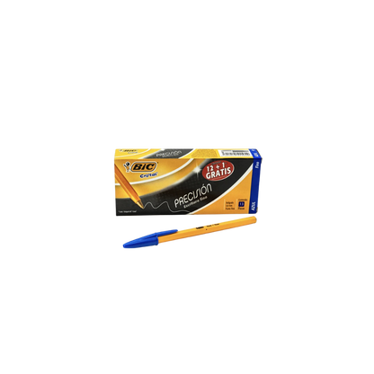 BOLÍGRAFO BIC CLÁSICO COLOR AZUL PUNTO FINO 12 PIEZAS 7501014511054