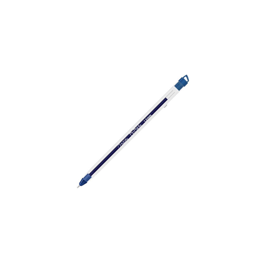 BOLÍGRAFO AZOR PIN POINT COLOR AZUL DE PUNTO MEDIANO CON 12 PZAS 301.6830AZ