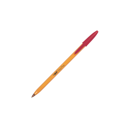 BOLÍGRAFO BIC CLÁSICO COLOR ROJO PUNTO FINO 12 PIEZAS 7501014511078