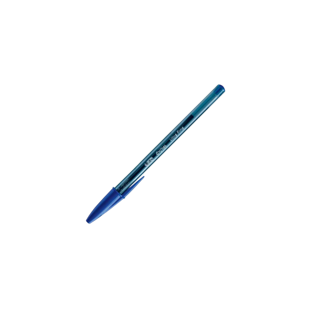 BOLÍGRAFO AZUL CRISTAL BIC ULTRAFINO 0.7 MM CAJA CON 12 PIEZAS 70330198937