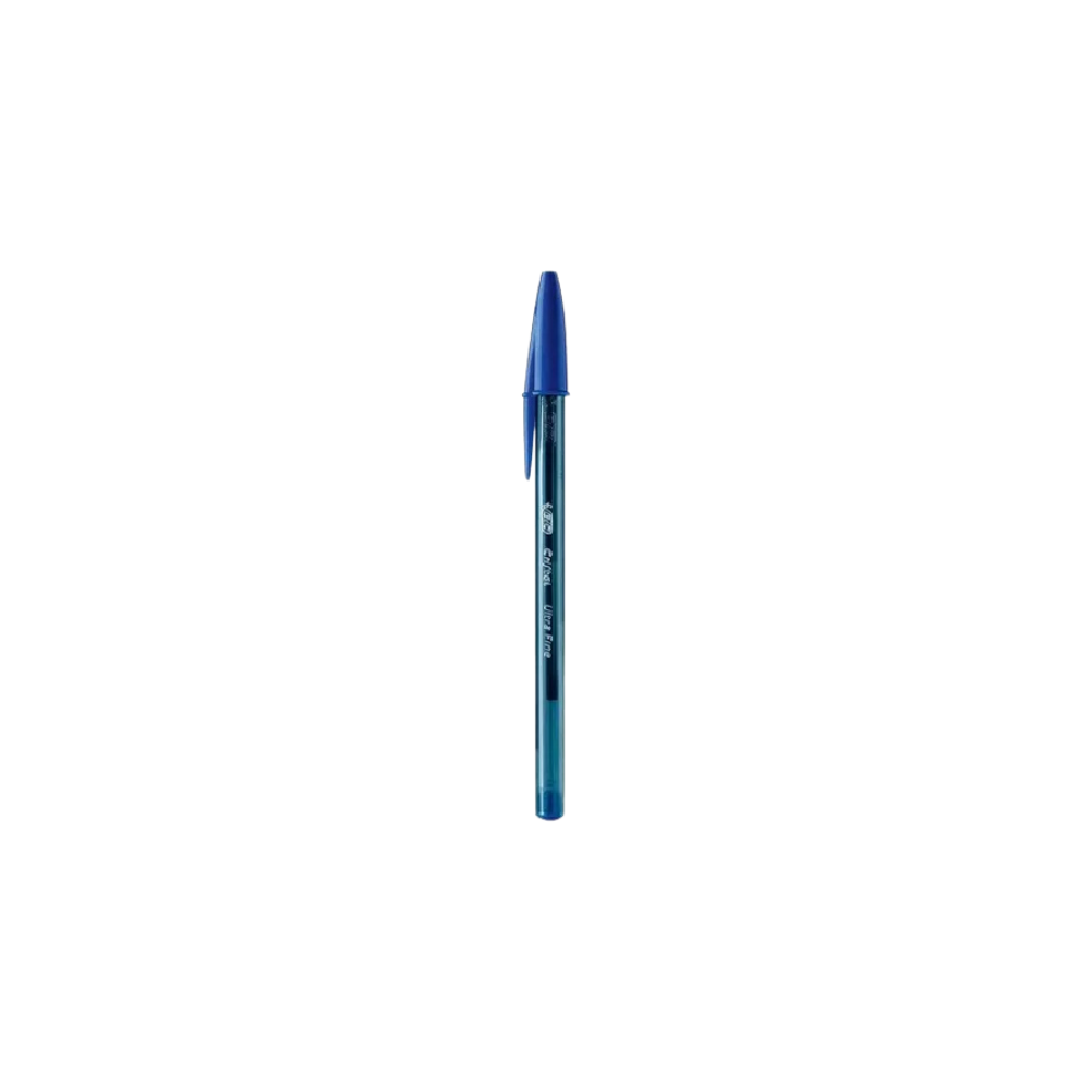 BOLÍGRAFO AZUL CRISTAL BIC ULTRAFINO 0.7 MM CAJA CON 12 PIEZAS 70330198937