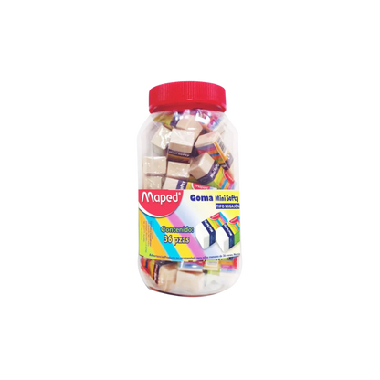 GOMA BLANCA DE MIGAJÓN MAPED BOTE CON 36 PIEZAS 117355
