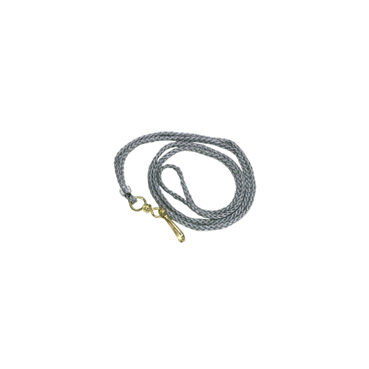 CORDÓN PARA GAFETE COLOR GRIS SABLÓN CON 10 PIEZAS 306.1009