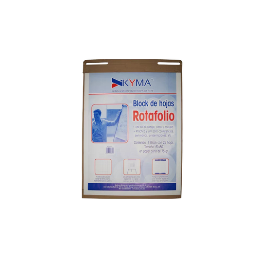 BLOCK ROTAFOLIO CUADRO GRANDE KYMA 25 HOJAS BROTAFK-BCO
