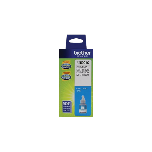 TINTA BROTHER BT5001C COLOR CYAN