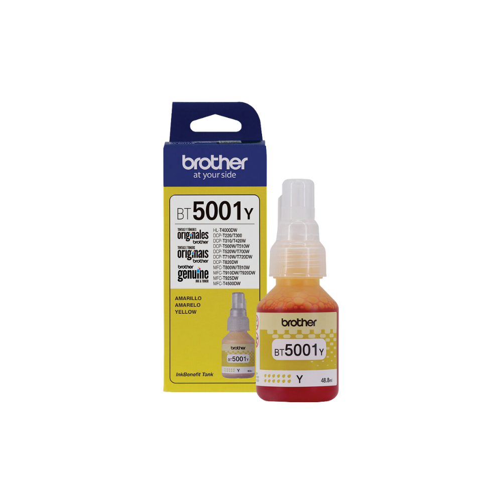 TINTA BROTHER BT5001Y COLOR AMARILLO