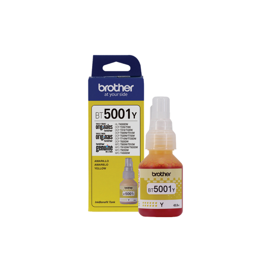 TINTA BROTHER BT5001Y COLOR AMARILLO
