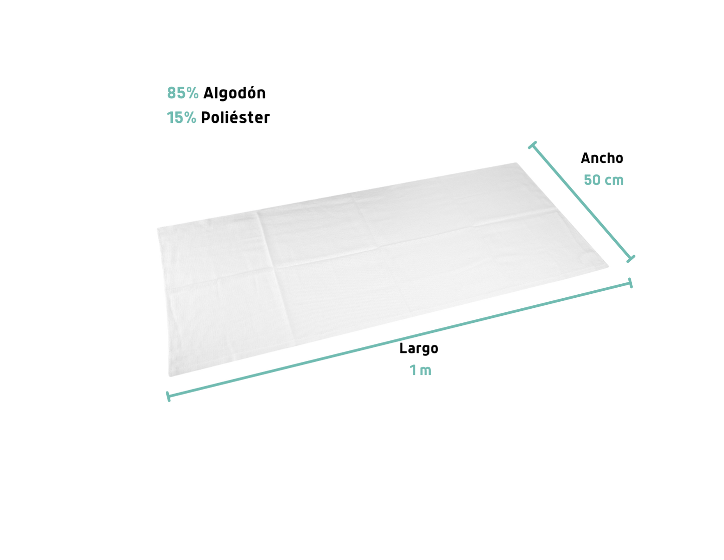 FRANELAS EN PAÑO DE ALGODON, 1 M X 50 CM, KLINTEK MODELO: 56026 56028 56027 CLAVE: FRA-1G FRA-1B FRA-1R