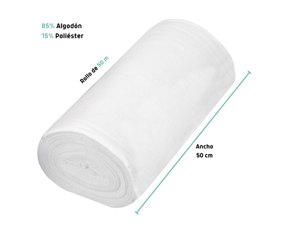 FRANELAS EN ROLLO DE ALGODON, 50 M X 50 CM, KLINTEK MODELO: 57003 57004 57002 CLAVE: FRA-50G FRA50-B FRA-50R