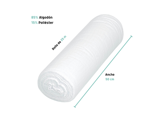 FRANELAS EN ROLLO DE ALGODON, 25 M X 50 CM, KLINTEK MODELO: 56021 56023 56022 CLAVE: FRA-25G FRA-25B FRA-25R