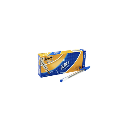 BOLÍGRAFO BIC CRISTAL COLOR AZUL PUNTO MEDIANO 12 PIEZAS 7501014511016