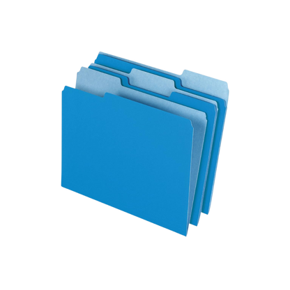 FOLDER PENDAFLEX TAMAÑO CARTA 1 PAQUETE CON 50 PIEZAS COLOR AZUL C0050 1/2 AZ
