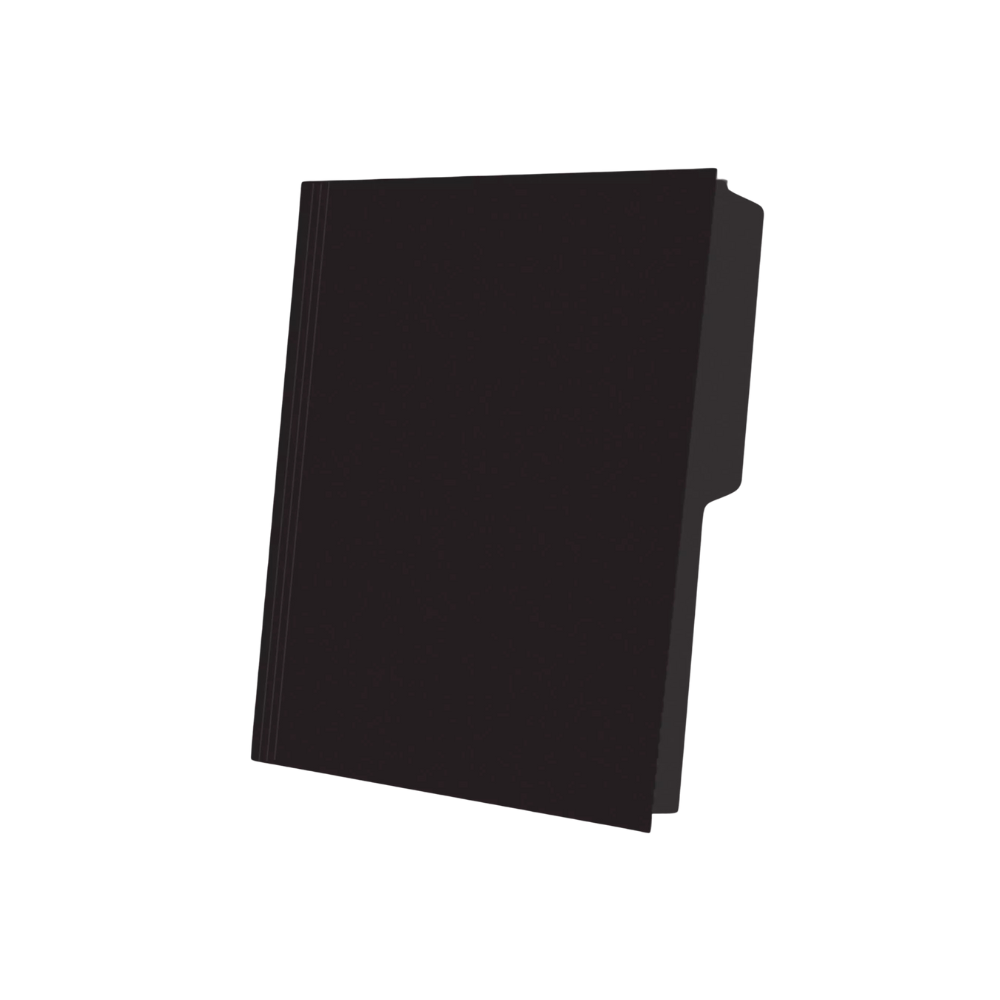 FOLDER PENDAFLEX TAMAÑO CARTA 1 PAQUETE CON 50 PIEZAS COLOR NEGRO C0050 1/2 BL