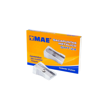 SACAPUNTAS METAL MANUAL MAE CAJA 24 PIEZAS SMT-24