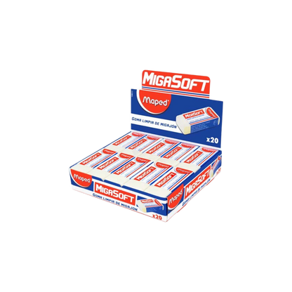 GOMA BLANCA DE MIGAJÓN MAPED CAJA CON 20 PIEZAS 108511