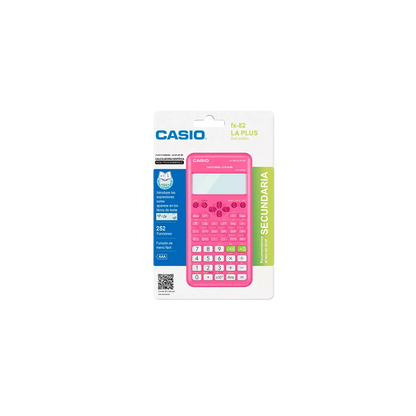 CALCULADORA CIENTÍFICA CASIO FX-82LAPLUS2-PK 252 FUNCIONES