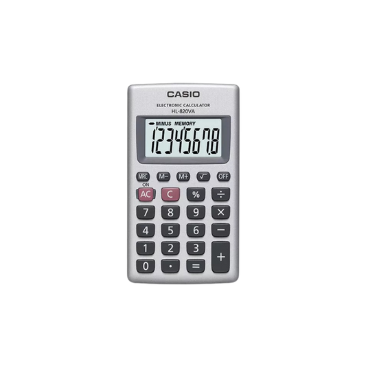 CALCULADORA DE ESCRITORIO CASIO HL-820VA-S-MH DE 8 DÍGITOS