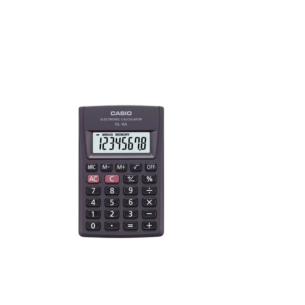 CALCULADORA DE ESCRITORIO CASIO HL-4 DE 8 DIGITOS