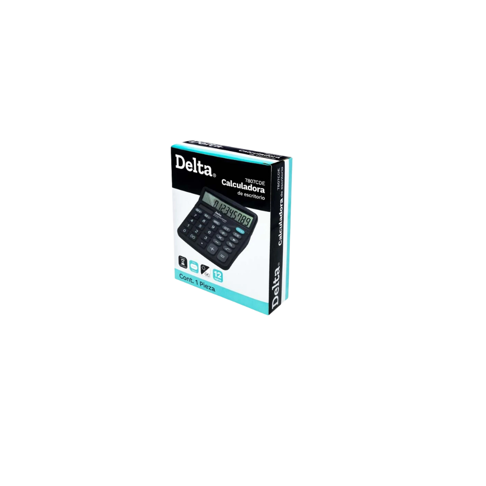 CALCULADORA DE ESCRITORIO DELTA 7807CDE DE 12 DIGITOS 7807CDE