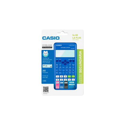 CALCULADORA CIENTÍFICA CASIO FX-82LAPLUS2-BU 252 FUNCIONES