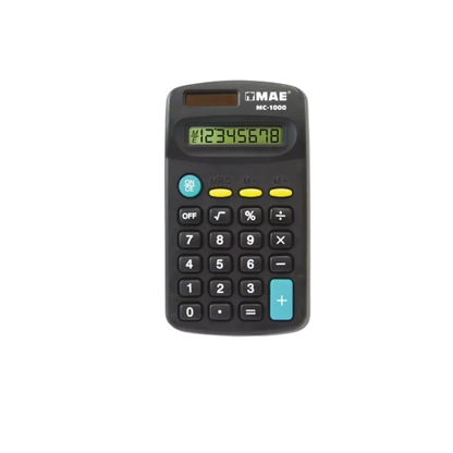 CALCULADORA BÁSICA MAE MC1000 8 DÍGITOS MC-1000