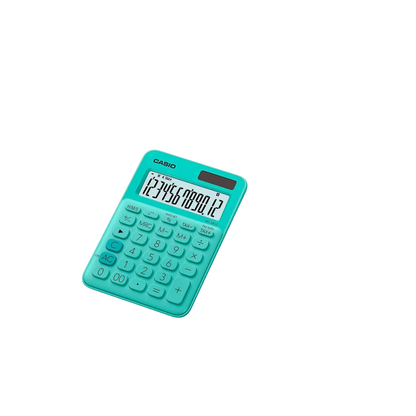 CALCULADORA SEMI ESCRITORIO CASIO DE 12 DÍGITOS MS-20UC-GN-S-EC