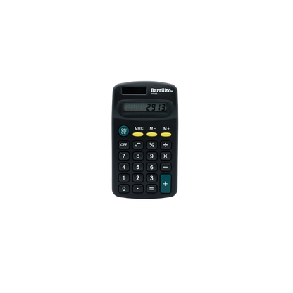 CALCULADORA DE BOLSILLO BARRILITO 7723G DE 8 DÍGITOS