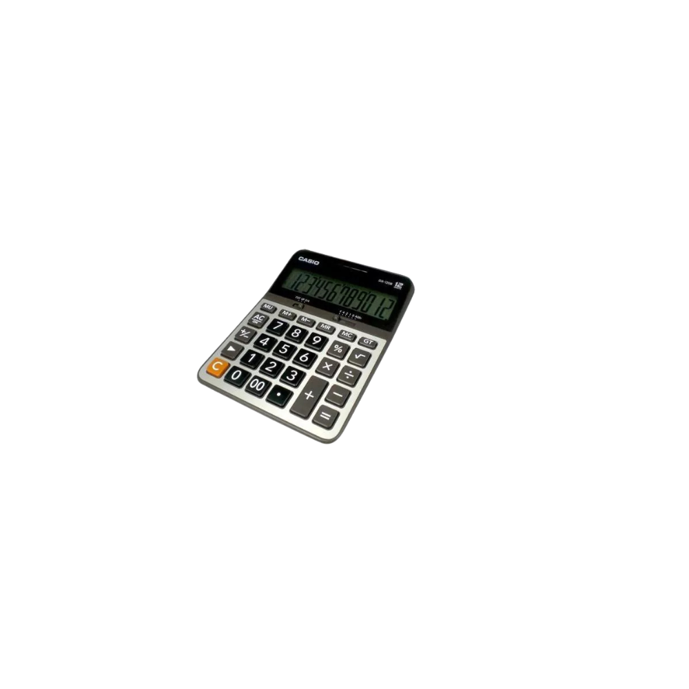 CALCULADORA BÁSICA SEMI ESCRITORIO CASIO DX-120B-S-MC DE 12 DÍGITOS