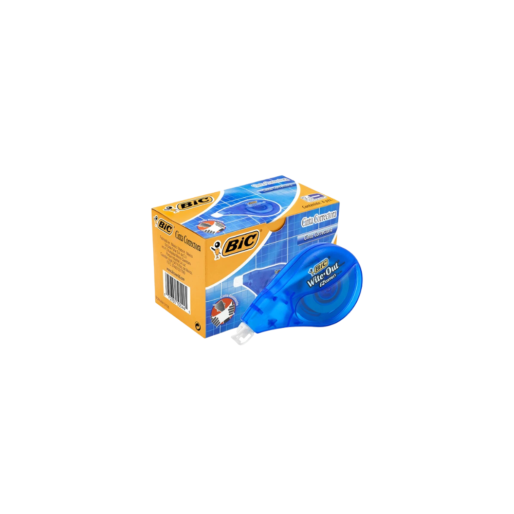 CORRECTOR BIC CINTA ADHERENTE 855704 6 PIEZAS 12 MTS X 4 2 MM 70330505445