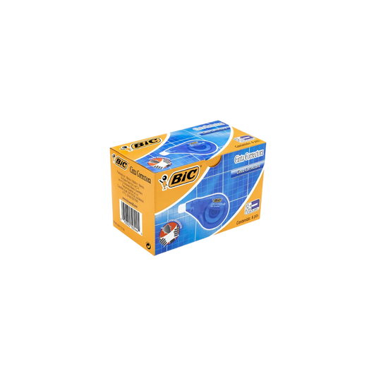 CORRECTOR BIC CINTA ADHERENTE 855704 6 PIEZAS 12 MTS X 4 2 MM 70330505445