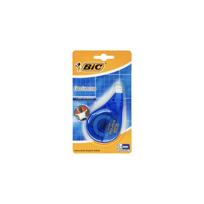 CORRECTOR BIC CINTA ADHERENTE MINI TAPE 1 PIEZA 12 MTS X 4.2 MM 70330505230