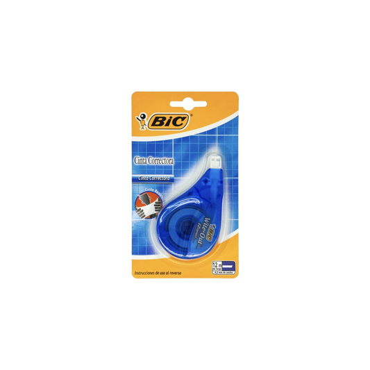 CORRECTOR BIC CINTA ADHERENTE MINI TAPE 1 PIEZA 12 MTS X 4.2 MM 70330505230