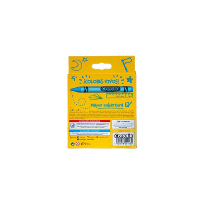 CRAYONES JUMBO CRAYOLA COLOR SURTIDO CAJA CON 24 PIEZAS 520324