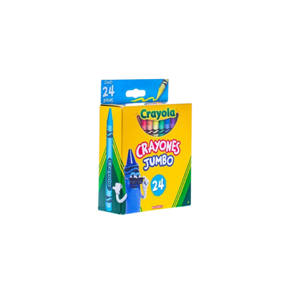 CRAYONES JUMBO CRAYOLA COLOR SURTIDO CAJA CON 24 PIEZAS 520324