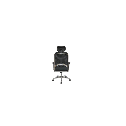 SILLA EJECUTIVA CROMA CON CABECERA OHE-195 NEGRO