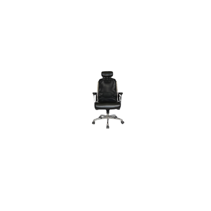 SILLA EJECUTIVA CROMA CON CABECERA OHE-195 NEGRO