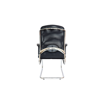 SILLA  PARA VISITANTE CROMA OHV-198 NEGRO