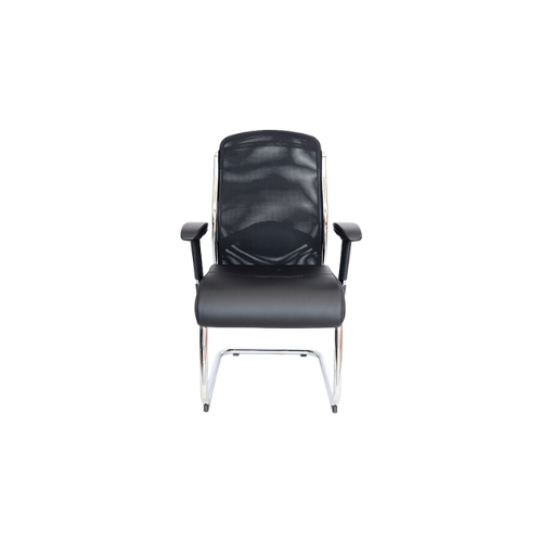 SILLA  PARA VISITANTE CROMA OHV-198 NEGRO