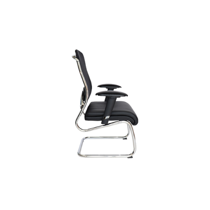 SILLA  PARA VISITANTE CROMA OHV-198 NEGRO