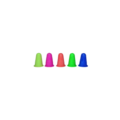 DEDAL DE HULE COLORES FLUORESCENTES DEL NO.11 HÉRCULES 1 BOLSA CON 20 PIEZAS DEDCLRF11-20