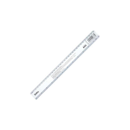 REGLA DELTA DE 30 CM METÁLICA DE ALUMINIO 1 PIEZA DR30